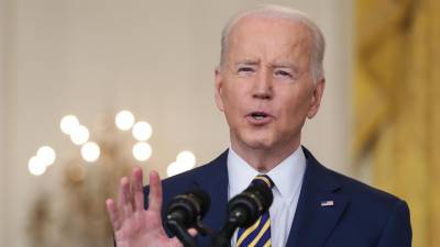 Joe Biden, presidente de Estados Unidos, ha condenado en reiteradas ocasiones la invasión rusa a Ucrania. Incluso ha insinuado que Vladimir Putin debería salir del poder en Rusia. Fotografía: EFE