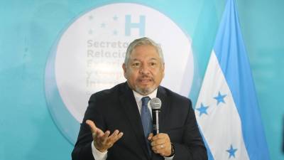 El canciller de Honduras, Eduardo Enrique Reina.