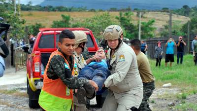 <b><span class=mln_uppercase_mln>Acción.</span></b> Los heridos fueron auxiliados por los cuerpos de socorro.