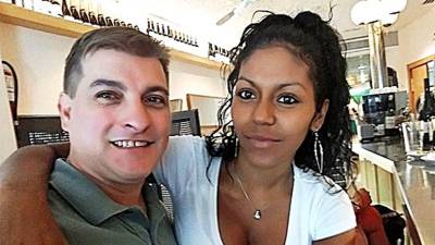 César Román y la hondureña Heidi Paz.