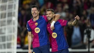 Lewandowski fue el anotador de un doblete en la goleada del Barcelona al Young Boys.