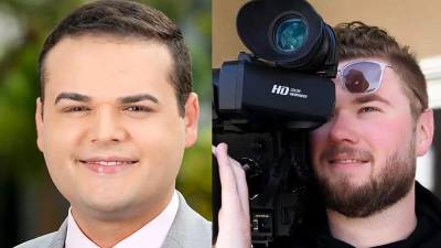 El reportero Dylan Lyons, de 24 años, y el fotoperiodista Jesse Walden, ambos del canal de televisión local Spectrum News 13, de Orlando.