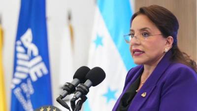 La presidenta de Honduras, Xiomara Castro.
