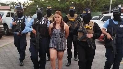 Carmen Patricia Servellón Ordóñez fue presentada por agentes de la Dipampco.