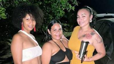 Foto en vida de María Antonia Cruz, Dione Solorzano, Nikendra McCoy.