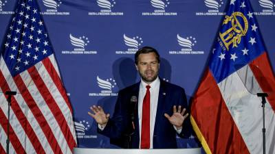 El candidato a la vicepresidencia por el Partido Republicano y senador de Ohio, J.D. Vance.