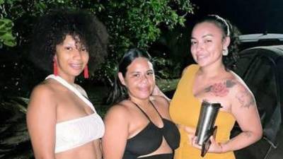Las tres mujeres que murieron asesinadas en Roatán.