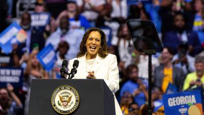 La vicepresidenta estadounidense y candidata demócrata a la Casa Blanca, Kamala Harris.
