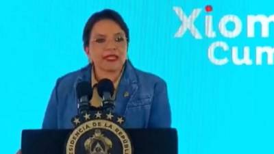 La presidenta de Honduras, Xiomara Castro.