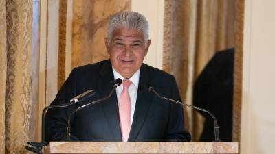 Fotografía de archivo donde aparece el presidente de Panamá, José Raúl Mulino.