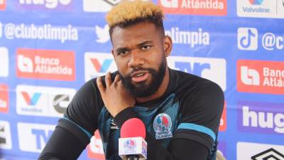 Jorge “Toro” Benguché durante la conferencia de prensa previo a la gran final ante el Olancho FC.