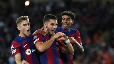 Ferran Torres y Fermín López fueron los anotadores del Barcelona ante el Shakhtar Donetsk.