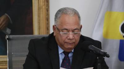 El presidente del Consejo Nacional Electoral, Elvis Amoroso, declaró el viernes a la prensa el resultado del boletín de las elecciones presidenciales del 28 de julio del 2024 en Venezuela.