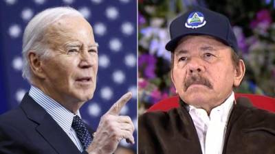 El presidente de Estados Unidos, Joe Biden, y el polémico mandatario de Nicaragua, Daniel Ortega, en una composiciónde fotografías.
