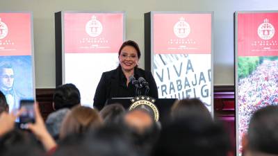 Xiomara Castro, presidenta de Honduras, en la inauguración del museo sobre el Golpe de Estado de 2009.