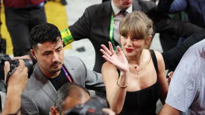 Taylor Swift en el Super Bowl, el pasado domingo.