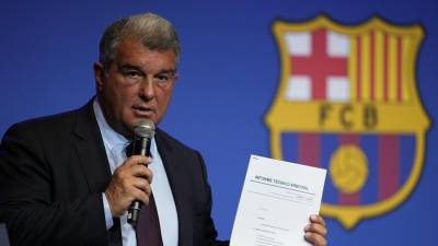 Joan Laporta, presidente del FC Barcelona.