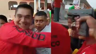 Imagen del video donde atacan a José Alfredo Cabrera.-