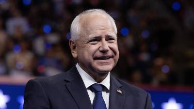 El gobernador demócrata de Minesota, Tim Walz, es el compañero de fórmula de Kamala Harris.
