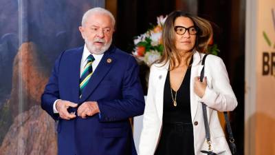 El mandatario brasileño, Lula, y su esposa, Rosángela ‘Janja’ da Silva.