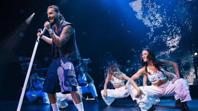 Maluma durante su presentación