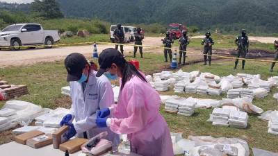 Las autoridades de Honduras destruyeron este viernes 500 kilos de cocaína incautados a mediados de julio en una operación en el Caribe del país, en la que fueron capturados tres colombianos, que actualmente se encuentran en prisión preventiva.
