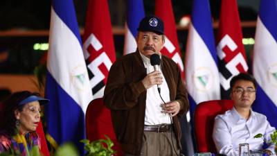 El presidente Daniel Ortega, durante un acto oficial, la semana pasada en Nicaragua.