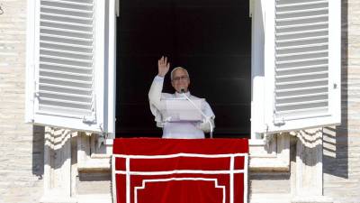 El papa León XIV el 11 de octubre, cuando anunció que tiene un nódulo en el pulmón. EFE/FABIO FRUSTACI