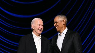 Obama acompañó a Biden durante un evento de recaudación de fondos en Los Ángeles.