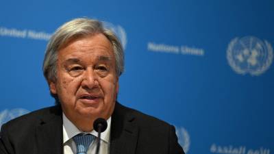 El secretario general de las Organización de Naciones Unidas, António Guterres, se declaró “profundamente entristecido” por la situación en Marruecos.