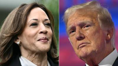 Trump insultó a Kamala Harris por las acciones del Gobierno de Biden con Venezuela.