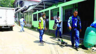 <b>Salud municipal realiza operativo de fumigación. Fotos: F. Muñoz, M. Valenzuela y H. Edú</b>
