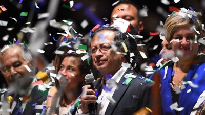 Petro será investido como el primer presidente de izquierda de Colombia este domingo.