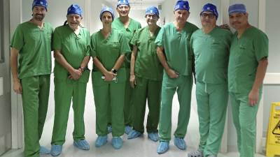 La brigada de urología que se realizó el año pasado en el hospital Leonardo Martínez de San Pedro Sula.