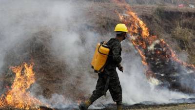 El cambio climático aumenta las condiciones para los incendios forestales en Honduras.