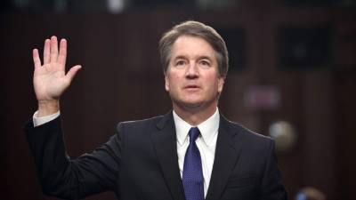 El nominado por el presidente para este cargo vitalicio, el juez conservador Brett Kavanaugh. AFP