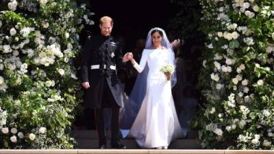 La pareja contrajo matrimonio el 19 de mayo de 2018 en la capilla de San Jorge del Palacio de Windsor. EFE/Archivo