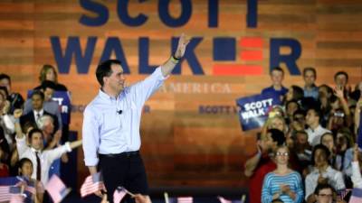 El aspirante presidencial sigue de cerca en los sondeos republicanos a Trump. Foto: AFP