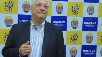 Francisco Herrera, rector de la Universidad Nacional Autónoma de Honduras (Unah).