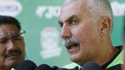 Keosseián durante la entrevista ante los medios este día.