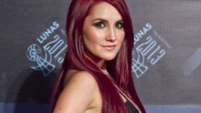 La cantante y actriz Dulce María.