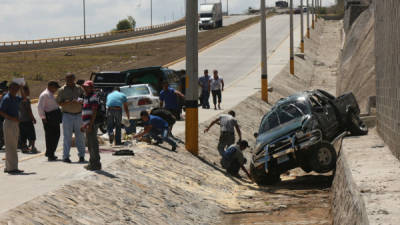 En el anillo periférico de Tegucigalpa ocurrió ayer el accidente vial.