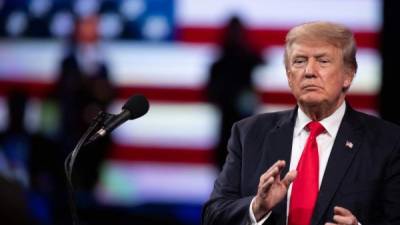 Trump aún no ha oficializado su candidatura para 2024 pero ha vuelto al ruedo político haciendo campaña por los candidatos republicanos a las legislativas del próximo año.//AFP.