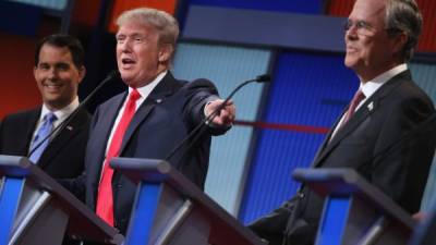 El empresario Donald Trump volvió a protagonizar los momentos más polémicos del debate.
