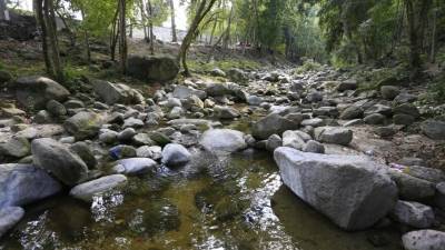 Sequía. Imagen del ríó Armenta. Fotos: Y. Amaya./ Moi