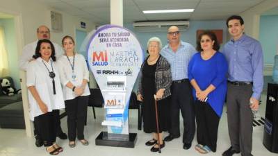 Jorge Shibli, Carolina y Ruth Marie Canahuati con Martha Larach de Canahuati, Miguel, Martha y Jorge Andrés Canahuati. Fotos: Yoseph Amaya, Melvin Cubas, Amílcar Izaguirre, Cristina Santos y Wendell Escoto