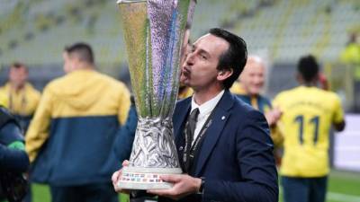 Unai Emery, el entrenador que más ha ganado la Europa League. Foto AFP.