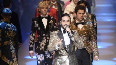 Maluma brilló en la noche de Dolce & Gabbana.