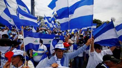 La muerte de los policías ocurrió el 11 de junio pasado. Imagen de archivo de las manifestaciones en Nicaragua.EFE