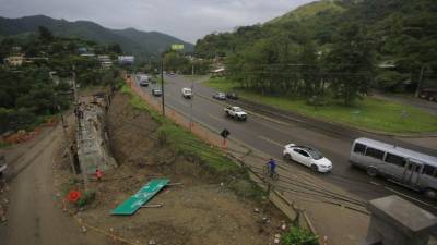 Así se encuentra la obra en este momento.